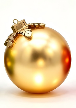 6" Lighted Mercury Glass Christmas Ball Ornament, LED Large Christmas Ornament for Tree & Outdoor