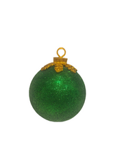 6" Lighted Mercury Glass Christmas Ball Ornament, LED Large Christmas Ornament for Tree & Outdoor