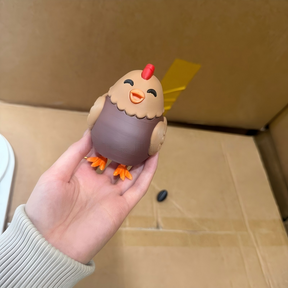 Funny Laying Chicken Squishy Toy, Novelty Stress Relief Toy for Kids & Gag Gifts