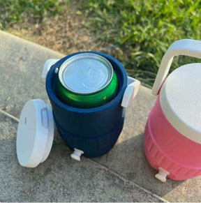 Portable Insulated Beverage Cooler, Mini Water Jug with Tap for Outdoor Camping & Picnic