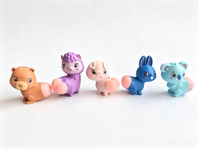 5pcs Animal Butt Squishy Toys, Soft Slow Rising Squeeze Toys for Stress Relief