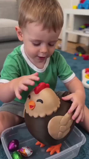 Funny Laying Chicken Squishy Toy, Novelty Stress Relief Toy for Kids & Gag Gifts